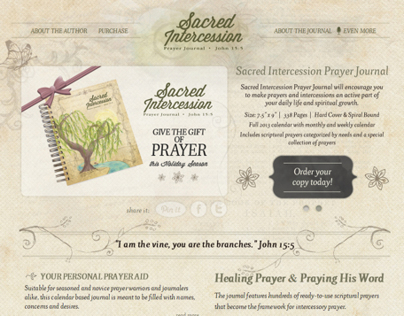 Sacred Intercession Prayer Journal & Website