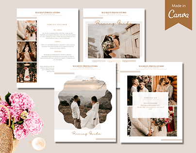 4 Pages Photography Pricing Canva Template