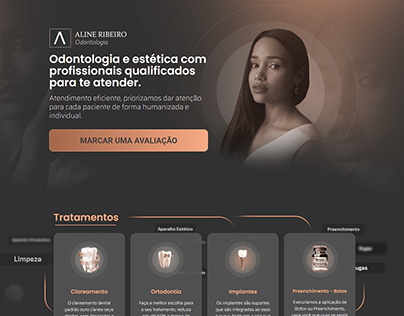Odontologia Dra. Aline Ribeiro - Landing Page