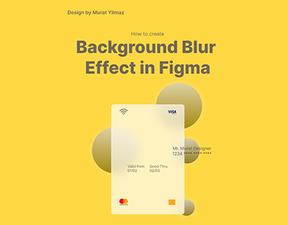 Background Blur Effect in Figma