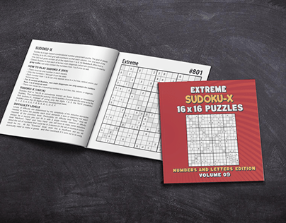 100 Extreme Sudoku-X 16x16 Letters And Numbers Vol 09