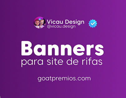 Banner para site de rifas - Goat Prêmios