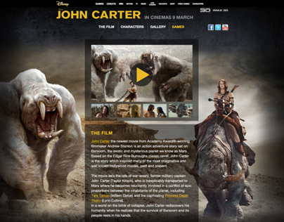 John Carter teaser site