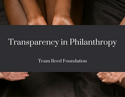 TRANSPARENCY IN PHILANTHROPY