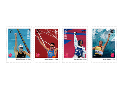 Diseño de sellos de Los Juegos Olímpicos 2012