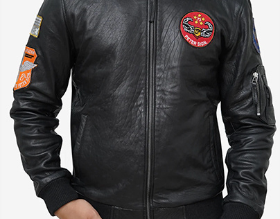 Men's Black Genuine Leather Jacket