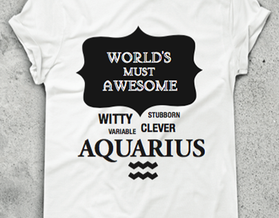 Aquarius Tshirt Design