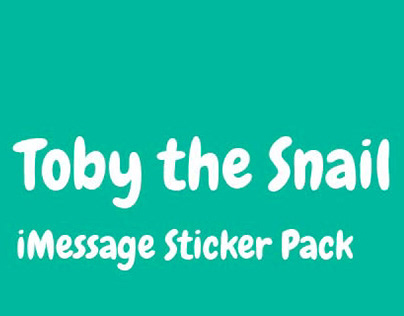 Toby the Snail, iMessage Sticker Pack