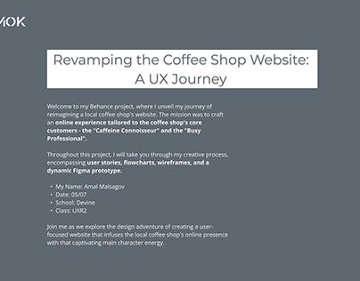 Revamping the Coffee Shop Website