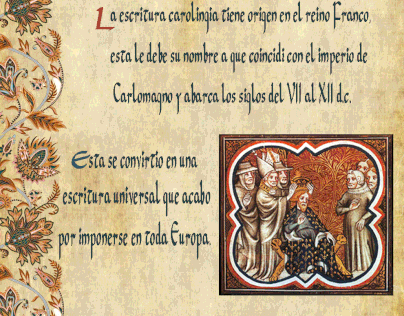 Escritura Carolingia, ensayo.