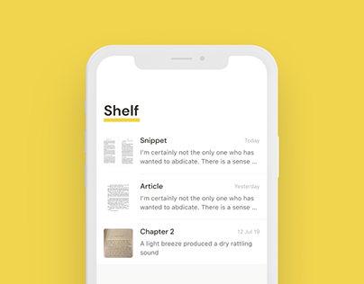 SnapShelf iOS App
