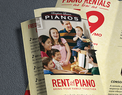 Brigham Larson Pianos Tri-Fold Brochure