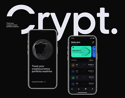 Crypt. | Cryptocurrency Mobile Application