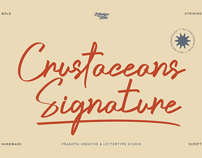 Crustaceans Signature Bold Script