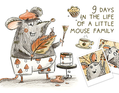Pencil illustrations | The Ordinary Life of Mice
