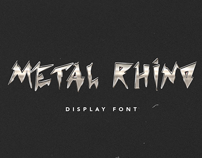 Metal Rhino - Display Font