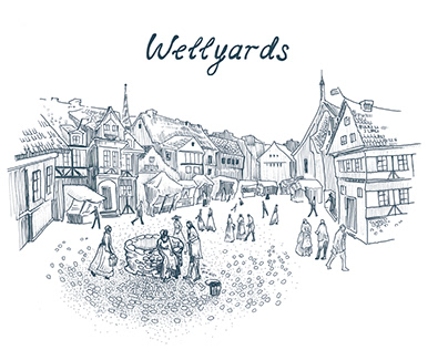 Illustration for a "Wellyards" website