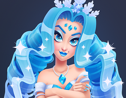 Winter mermaid