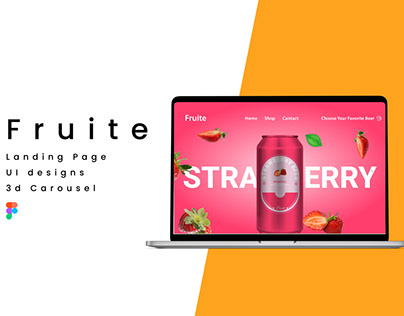Fruite- 3D Carousel UI landing Page