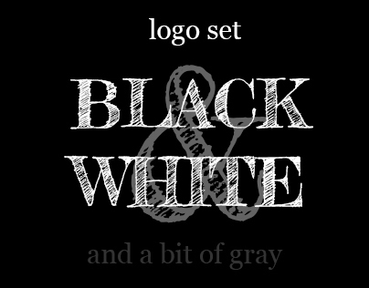 Black & White Logo Set