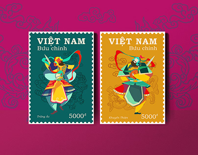 Vietnamese postage Stamps - "Vị thần hộ pháp"
