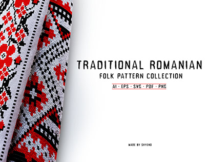 Traditional Romanian Folk Pattern - Collection
