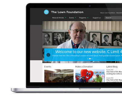 The Lown Foundation - Web Design