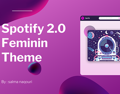Spotify Redesign (feminin theme)