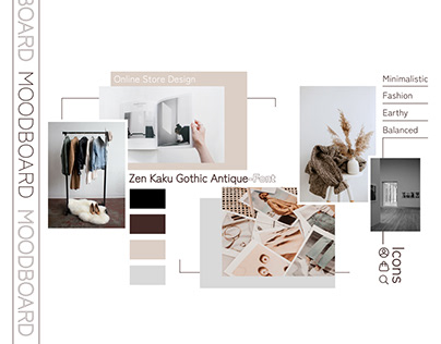 Moodboard for online store design | Мудборд