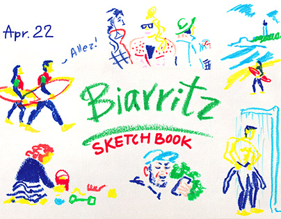 Biarritz sketchbook, April 2022