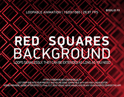 Red Squares Background