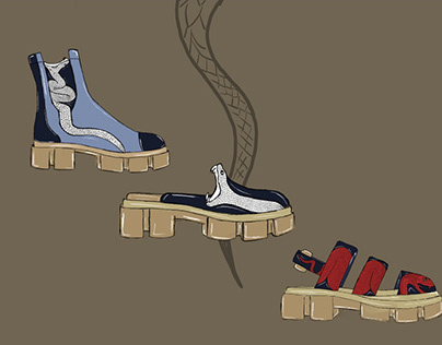 SERPENT- Footwear illustrations