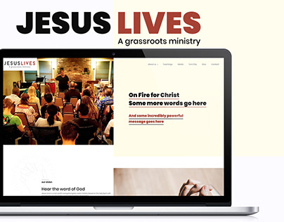Jesus Lives web design