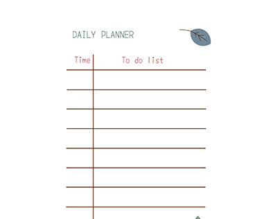 Daily Planner illustration Design