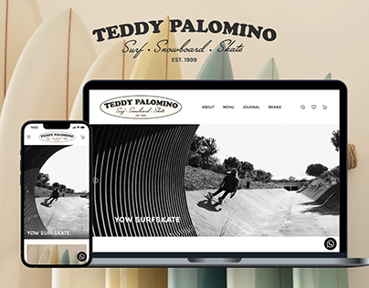 UX/UI - Teddy Palomino brand & ecommerce redesign
