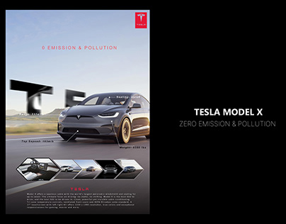 Tesla creative poster