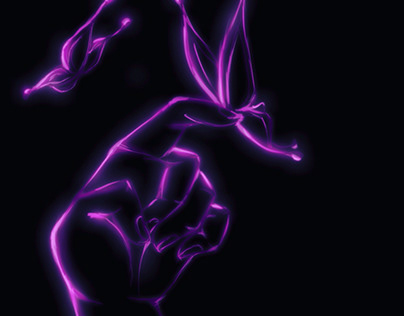 Glow in the dark- Purple butterflies