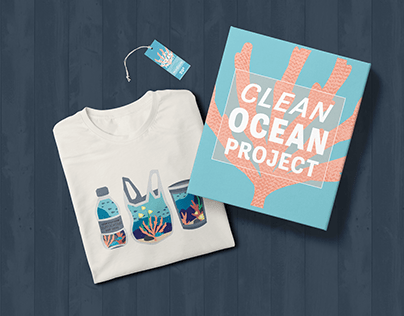 'Clean Ocean Project' T-shirt Packaging