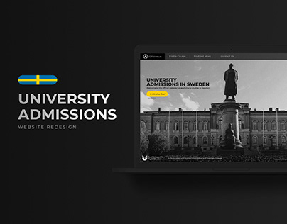 University Admissions in Sweden - Website Redesign