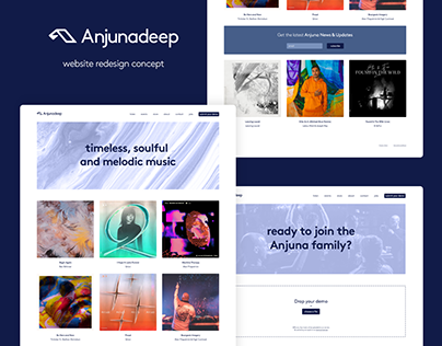 Webdesign Concept - Anjunadeep