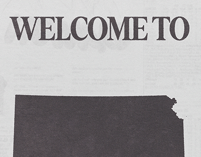"Welcome to Kansas" poster design