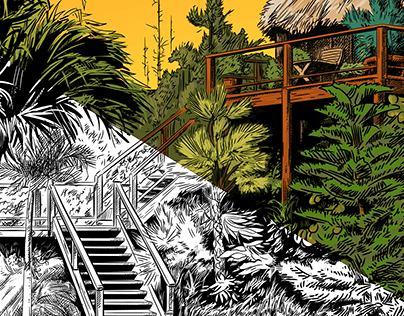 Belize Paradise | Avenue Editorial illustration