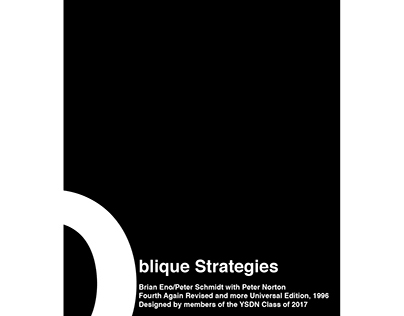 Oblique Strategies