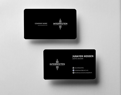 Creative professional minimalist business card