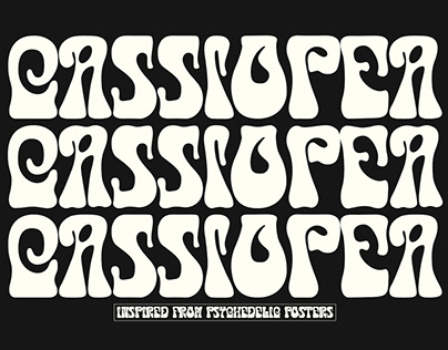 Cassiopea - Psychedelic typeface ( FREE FONT )