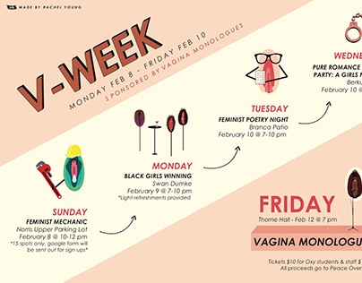 V-Week Poster Design