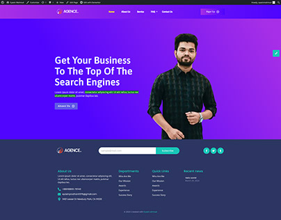 Agency Website Design for my Client Using Wordpress