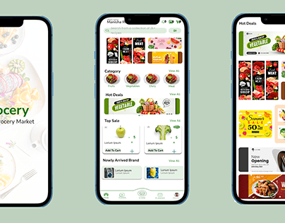 UX/UI design of grocery app