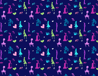 Repeating pattern fashion icons