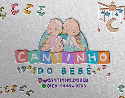 Identidade visual para loja infantil Cantinho do Bebê
